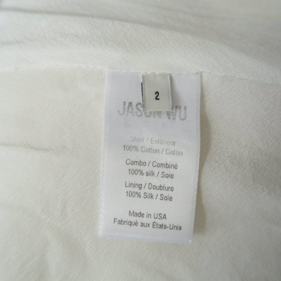 NWT Jason Wu Collection Floral Guipure Lace Cape Minidress in white size 2 #1128 - Picture 12 of 13